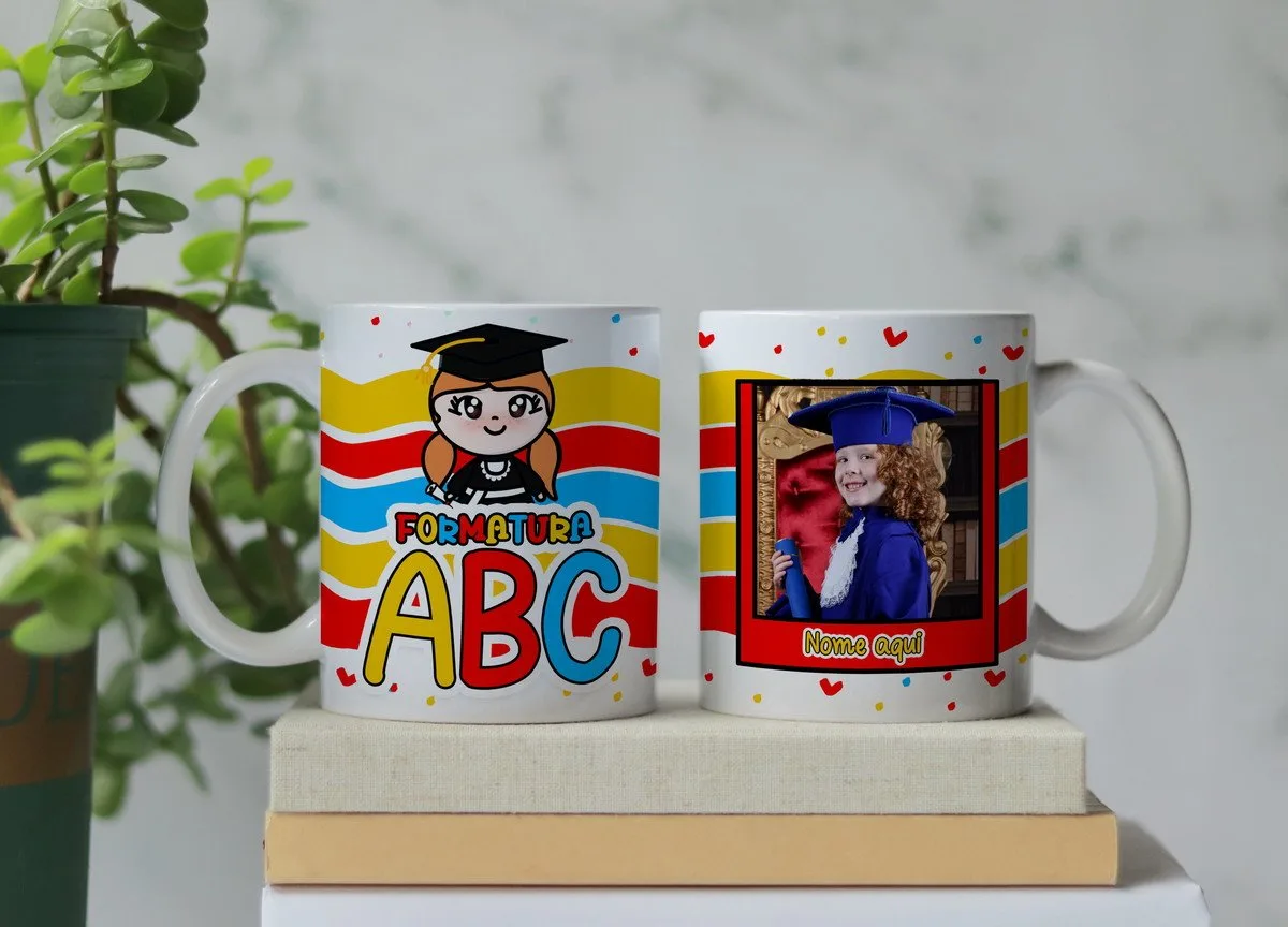 Artes Canecas Abc Menina