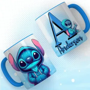 Artes Canecas Alfabeto Stitch Azul Png e pdf 2 Artes Canecas Alfabeto Stitch Azul Png e pdf