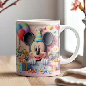 Artes Canecas Aniversários Personagens - Png