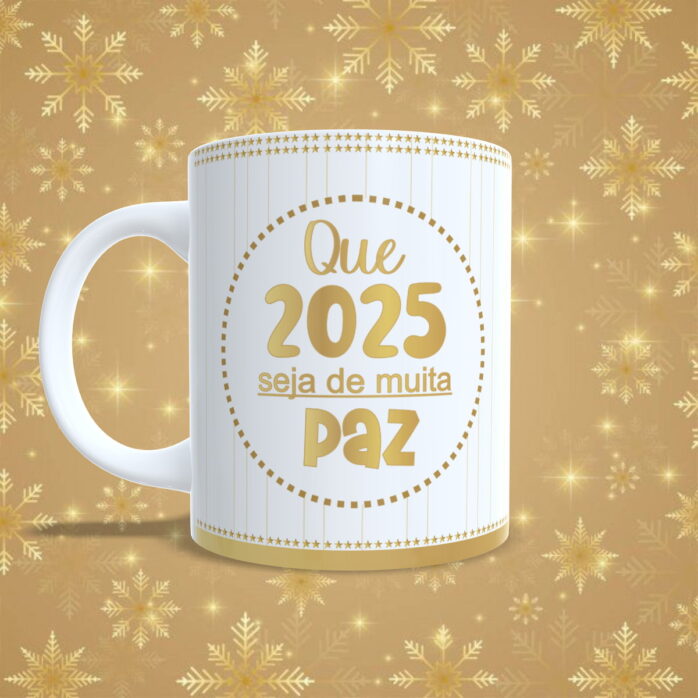 Artes Canecas Ano Novo 2025- Png e pdf