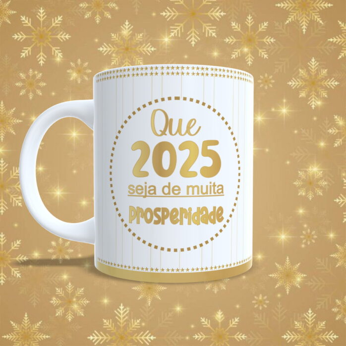 Artes Canecas Ano Novo 2025- Png e pdf