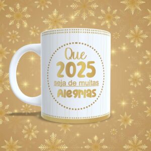 Artes Canecas Ano Novo 2025- Png e pdf