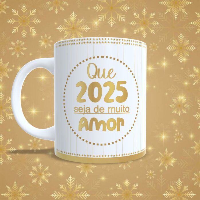 Artes Canecas Ano Novo 2025- Png e pdf
