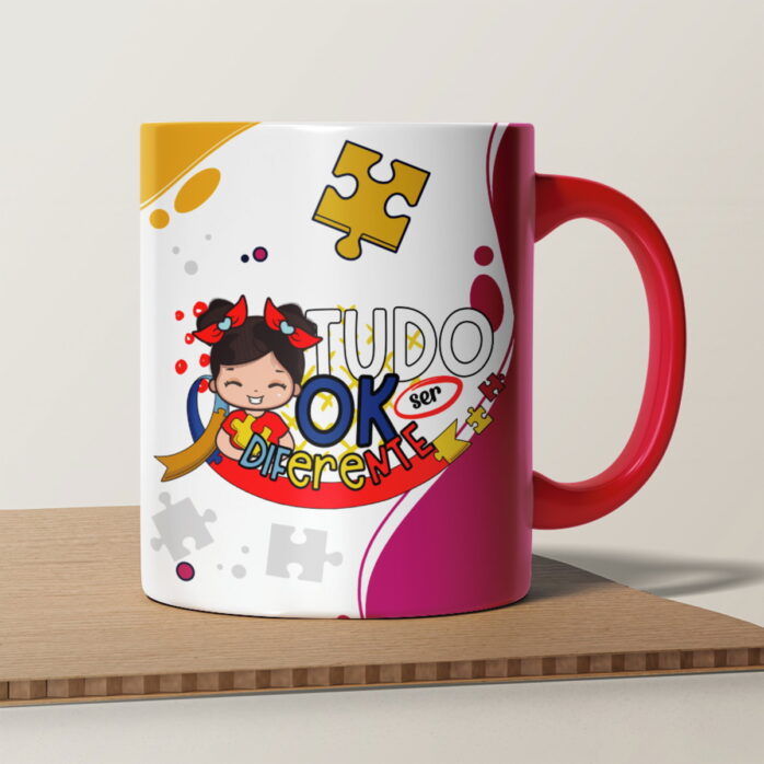 Artes Canecas Autismo - Png e Corel