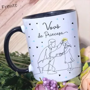 Artes Canecas Dia dos Avós Minimalista - Png