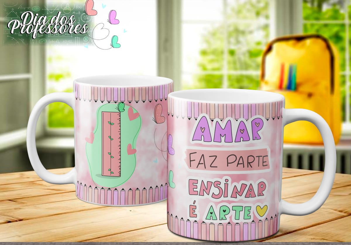 Canecas Dia dos Professores 30 Artes PNG e Corel 2 Canecas Dia dos Professores 30 Artes PNG e Corel - Imagem 2