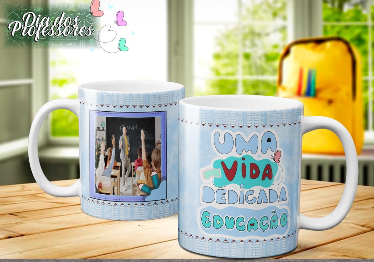 Canecas Dia dos Professores 30 Artes PNG e Corel 4 Canecas Dia dos Professores 30 Artes PNG e Corel - Imagem 4