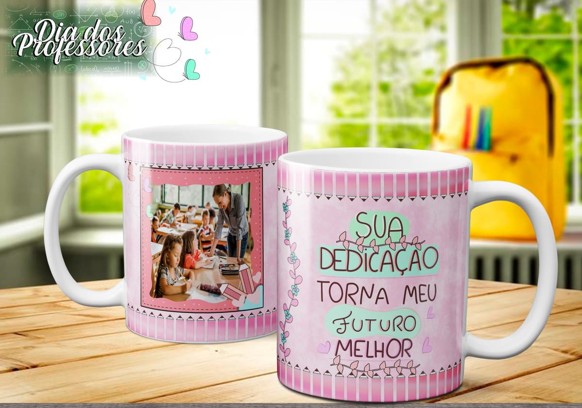 Canecas Dia dos Professores 30 Artes PNG e Corel 5 Canecas Dia dos Professores 30 Artes PNG e Corel - Imagem 5