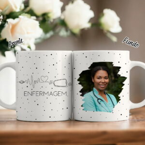 artes canecas enfermagem em linhas png