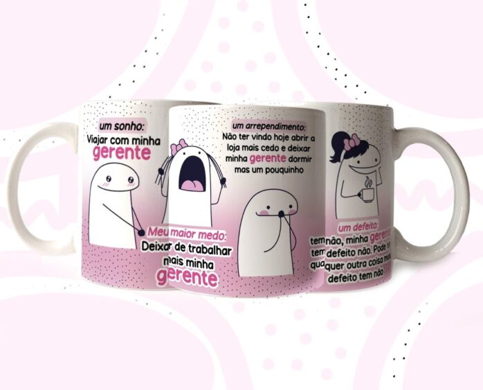 Artes Canecas Florks Gerante Png