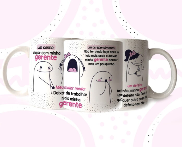 Artes Canecas Florks Gerante Png