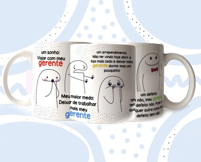 Artes Canecas Florks Gerante Png