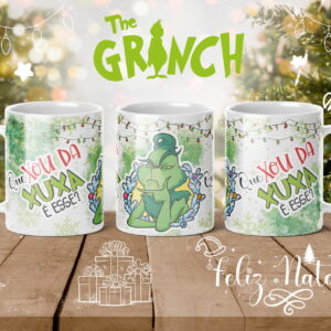 Artes Canecas Grinch Natal - Png