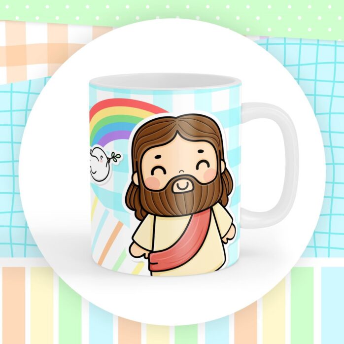 Artes Canecas Jesus Infantil