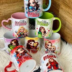 Artes Canecas Mãe de Heróis Meninos