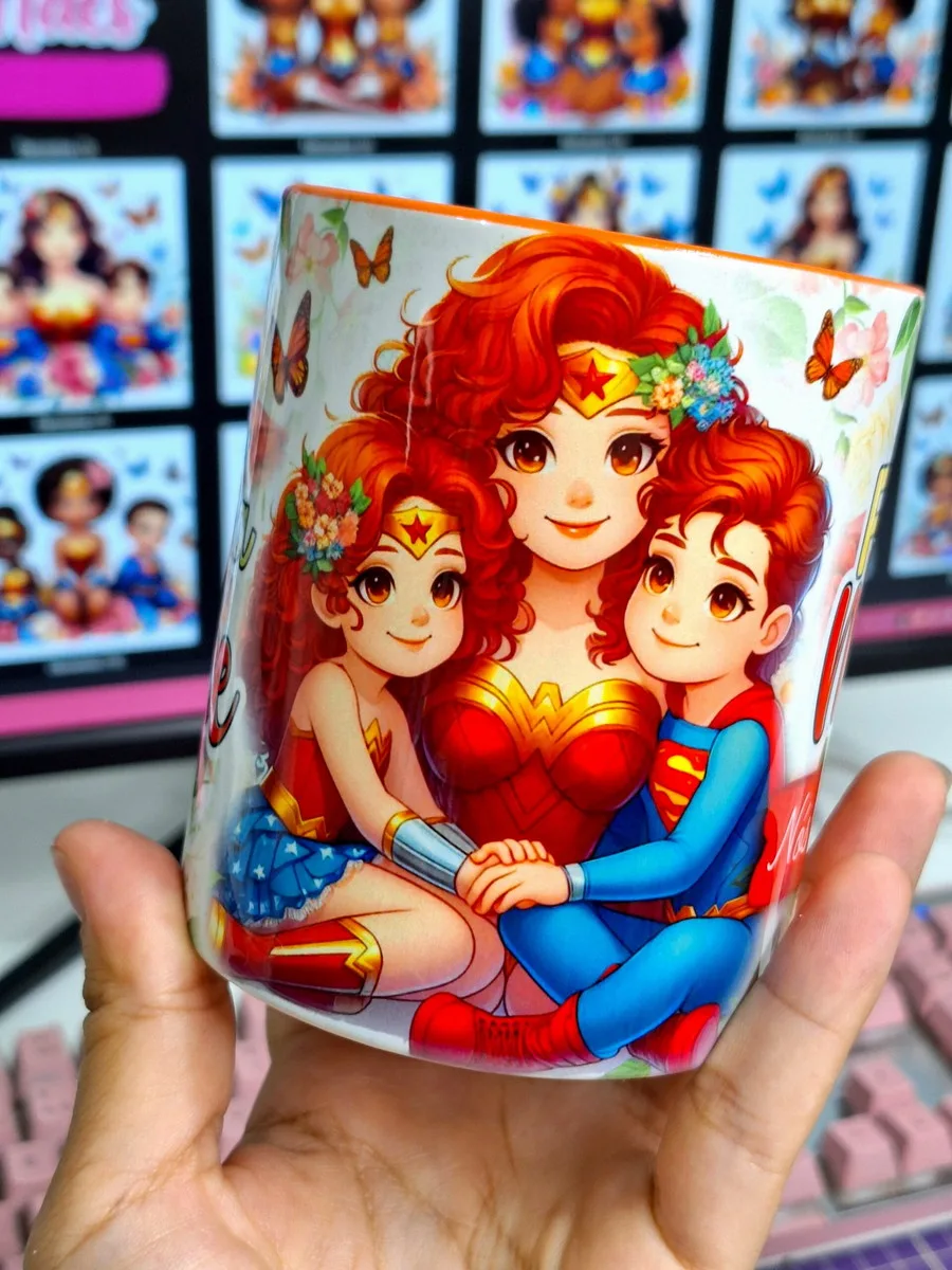 Artes Canecas Mãe Maravilha - Png