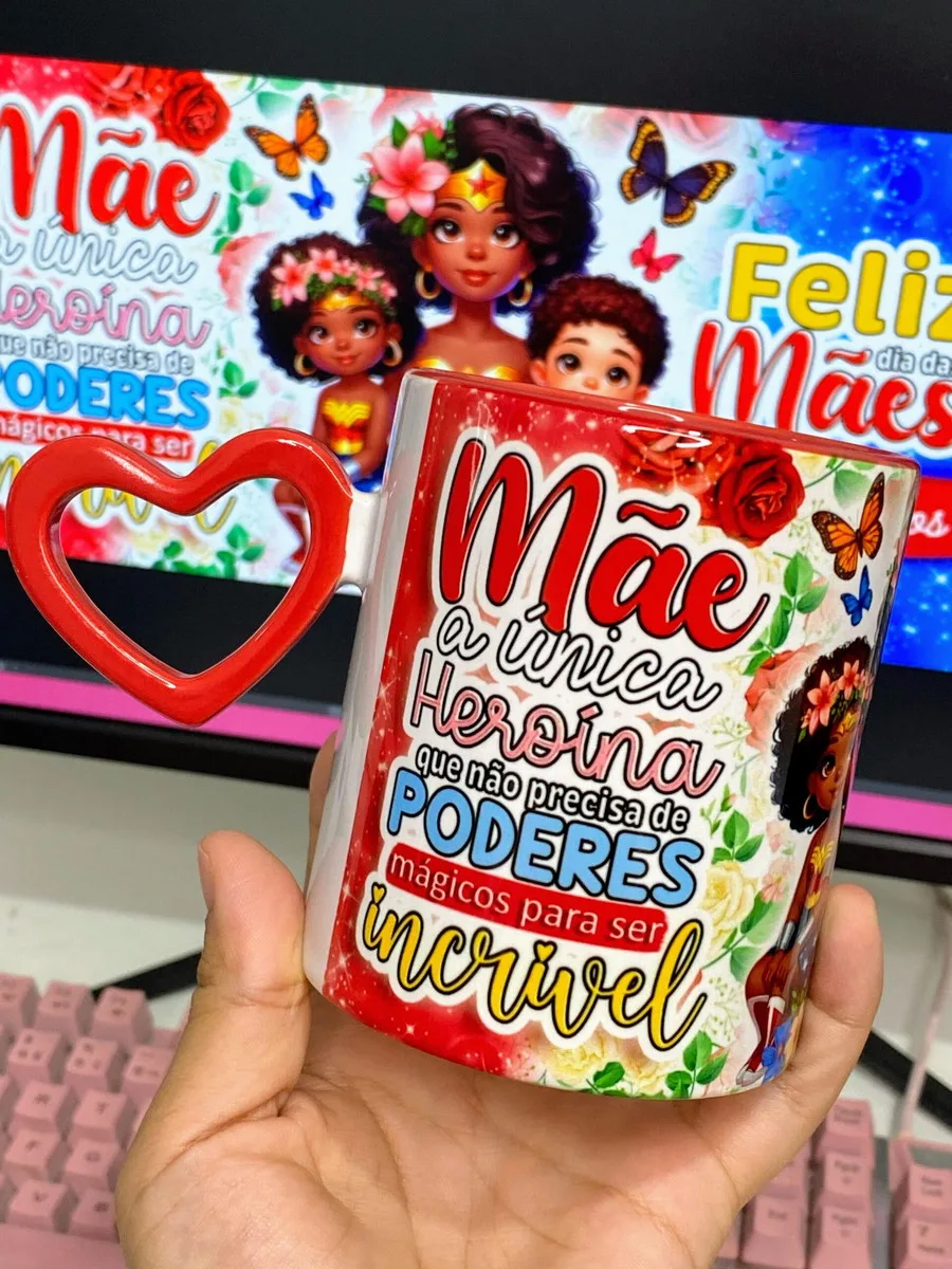 Artes Canecas Mãe Maravilha - Png