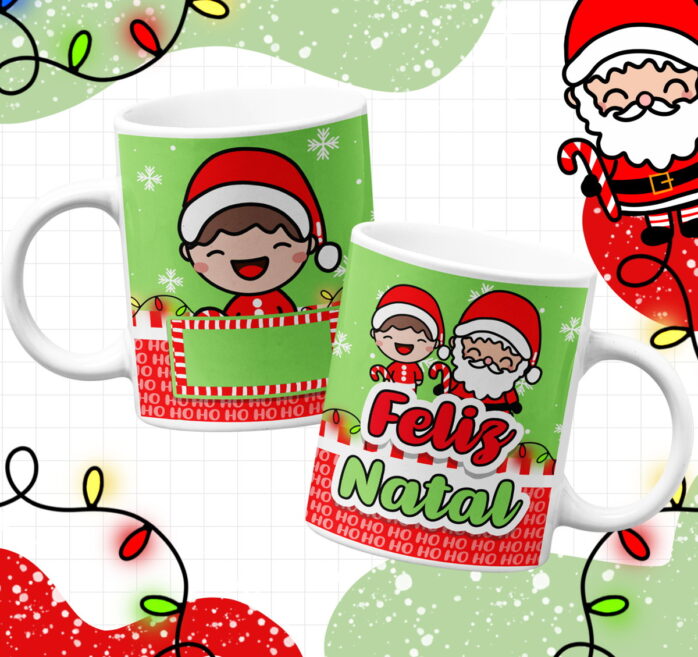 Artes Canecas Natal Infantil