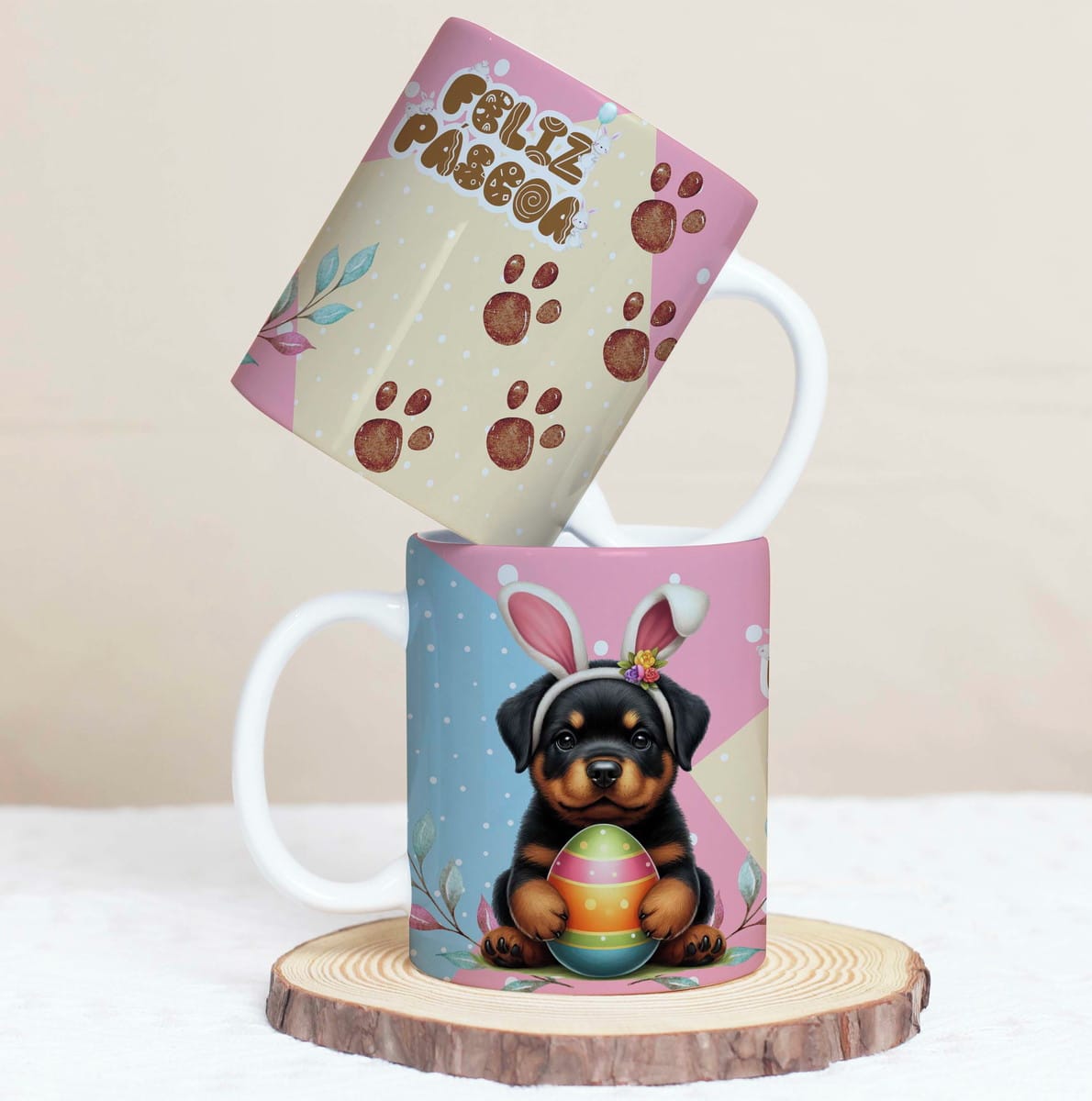 30 Artes Caneca Páscoa Pets para Sublimação 2 30 Artes Caneca Páscoa Pets para Sublimação - Imagem 2