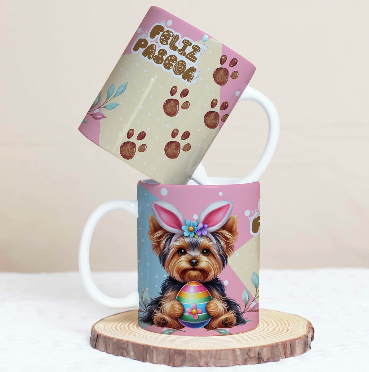 30 Artes Caneca Páscoa Pets para Sublimação 4 30 Artes Caneca Páscoa Pets para Sublimação - Imagem 4