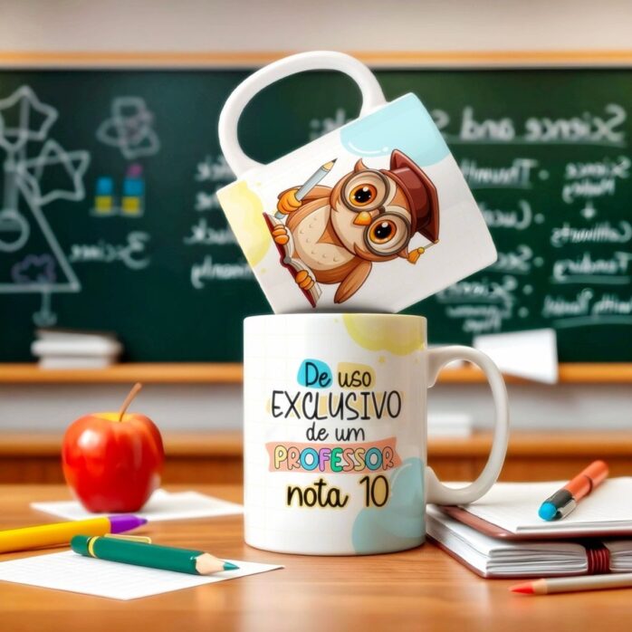 Artes Canecas Professores - Png e Corel