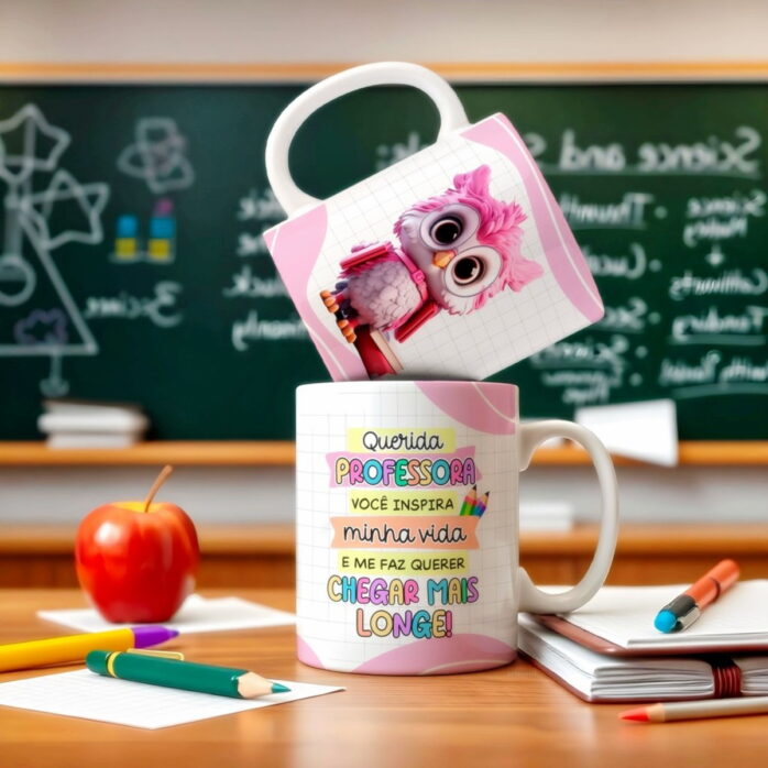Artes Canecas Professores - Png e Corel