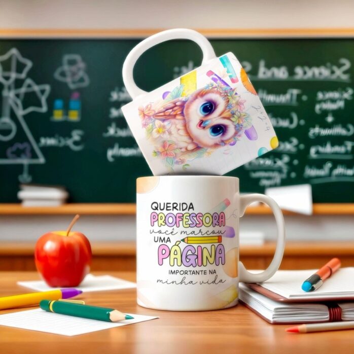 Artes Canecas Professores - Png e Corel