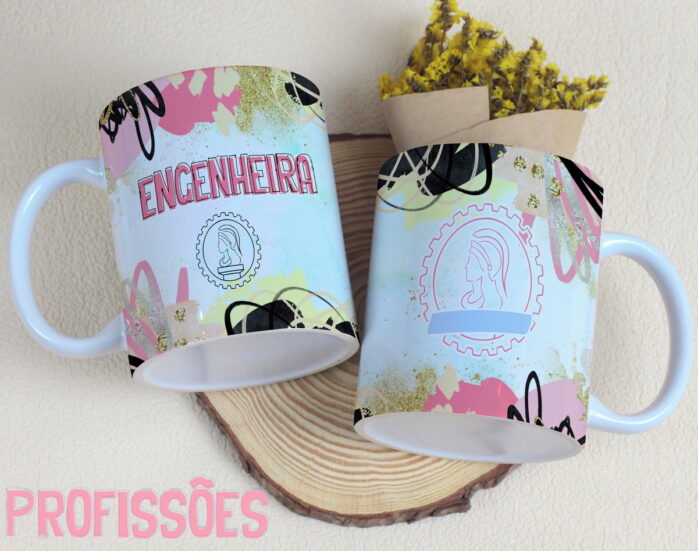 Artes Canecas Profissões Femininas