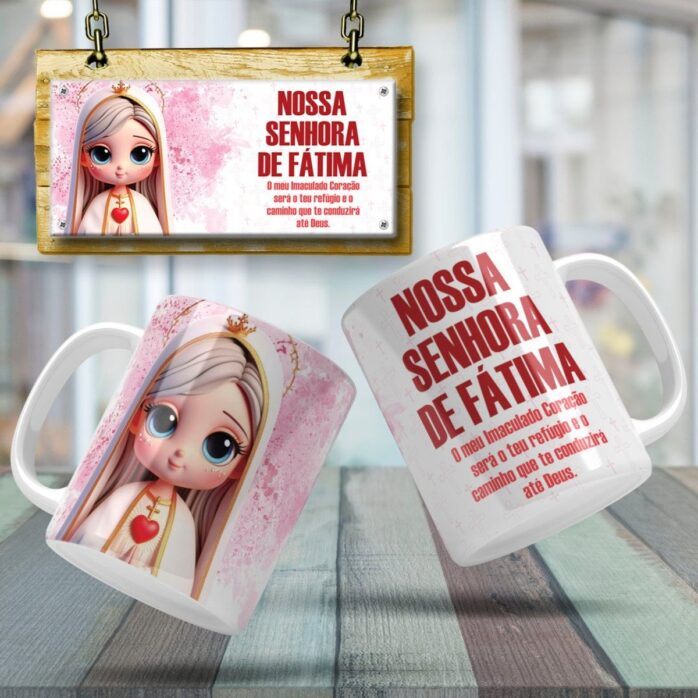 Artes Canecas Santos Católicos - Jpg