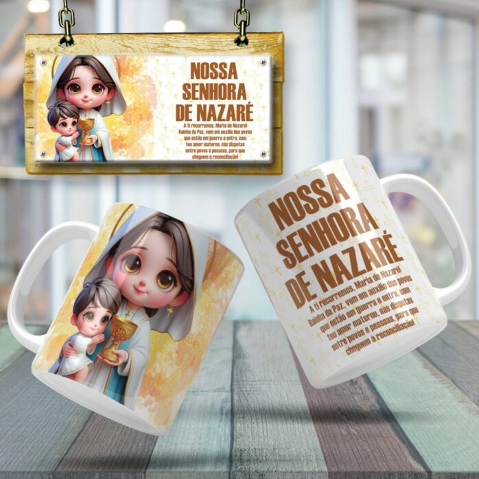 Artes Canecas Santos Católicos - Jpg