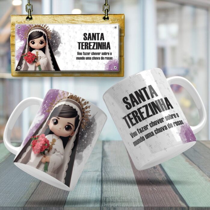 Artes Canecas Santos Católicos - Jpg