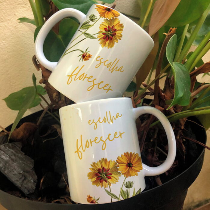Artes Canecas Setembro Amarelo Girassol