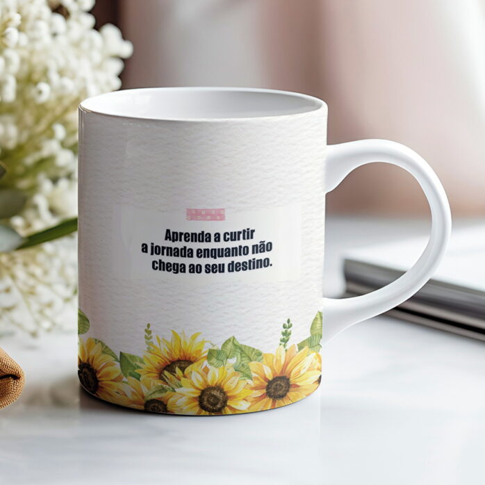 Artes Canecas Setembro Amarelo Girassol
