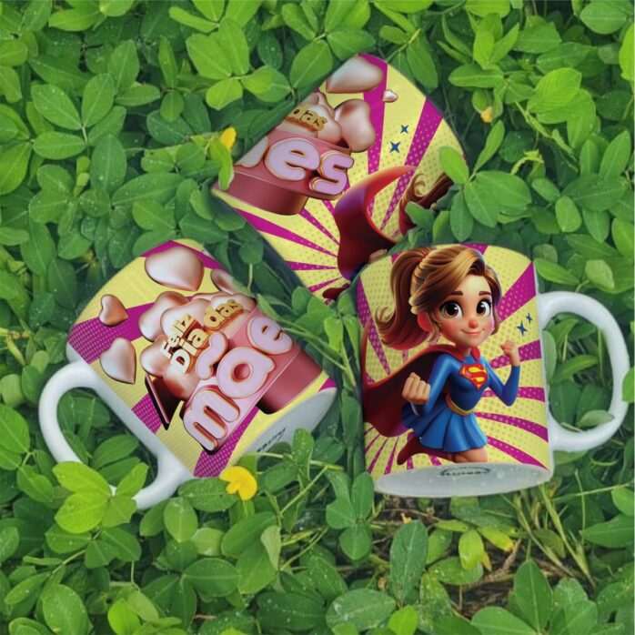 Artes Canecas Super Mãe - Png