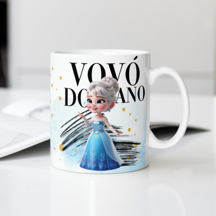 Artes Canecas Vovó Princesa - Png e Corel