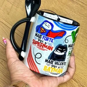 Artes Digitais Caneca Pai Flork Heroi Png