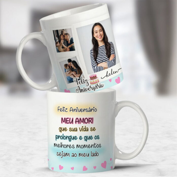 Artes Digitais Canecas Aniversário Feminino Fotos