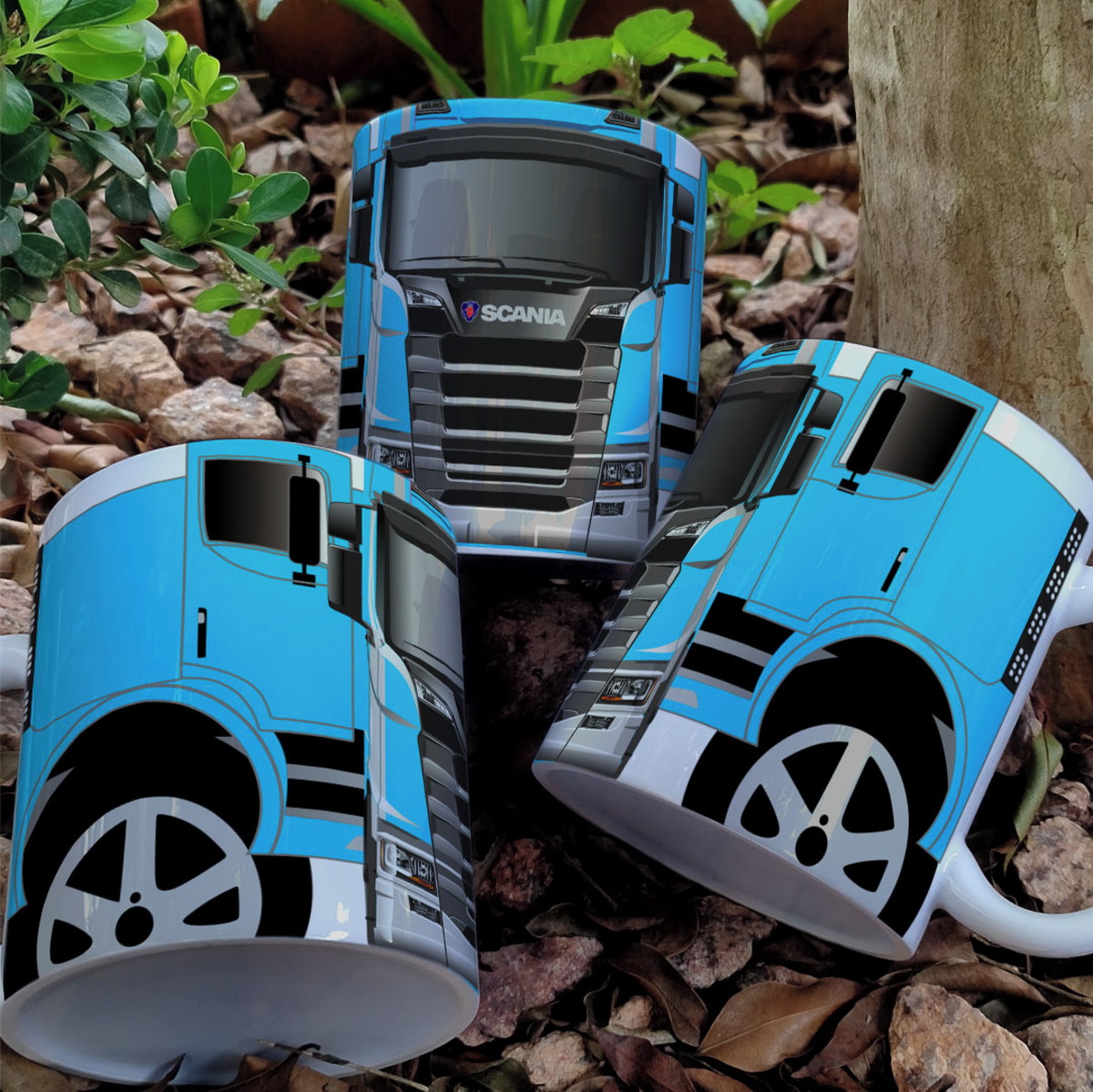 Arte Digital Caneca Caminhão Scania para Sublimação 2 Arte Digital Caneca Caminhão Scania para Sublimação - Imagem 2