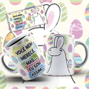 Artes Digitais Canecas Flork Páscoa