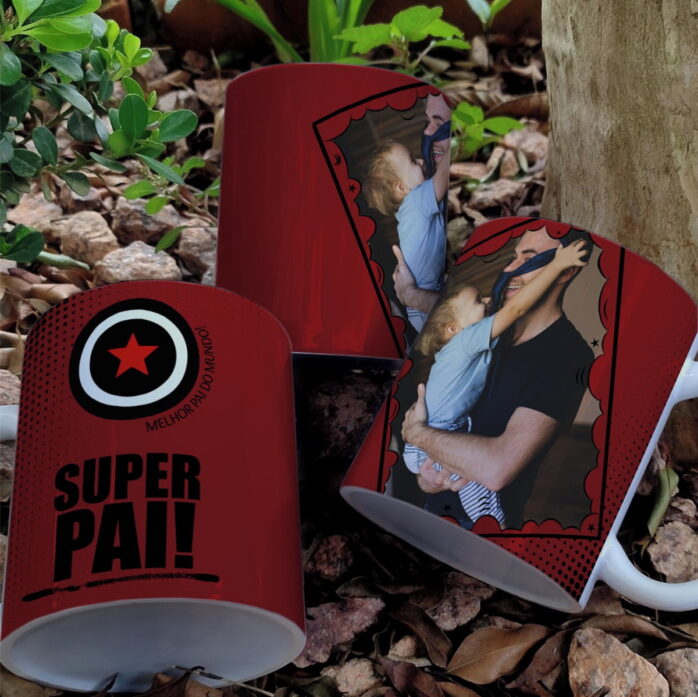 Artes Digitais Canecas Pais Herois Png e Corel