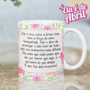 Artes Digitais para Canecas Mensais com Flores 15 Artes Digitais para Canecas Mensais com Flores