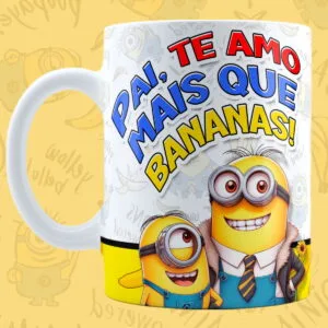 Artes Digitais Sublimação Minions Dia dos Pais - Png 7 Artes Digitais Sublimação Minions Dia dos Pais - Png