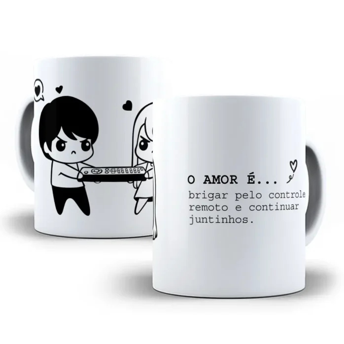 Artes Editáveis de Canecas Amorosas para Namorados