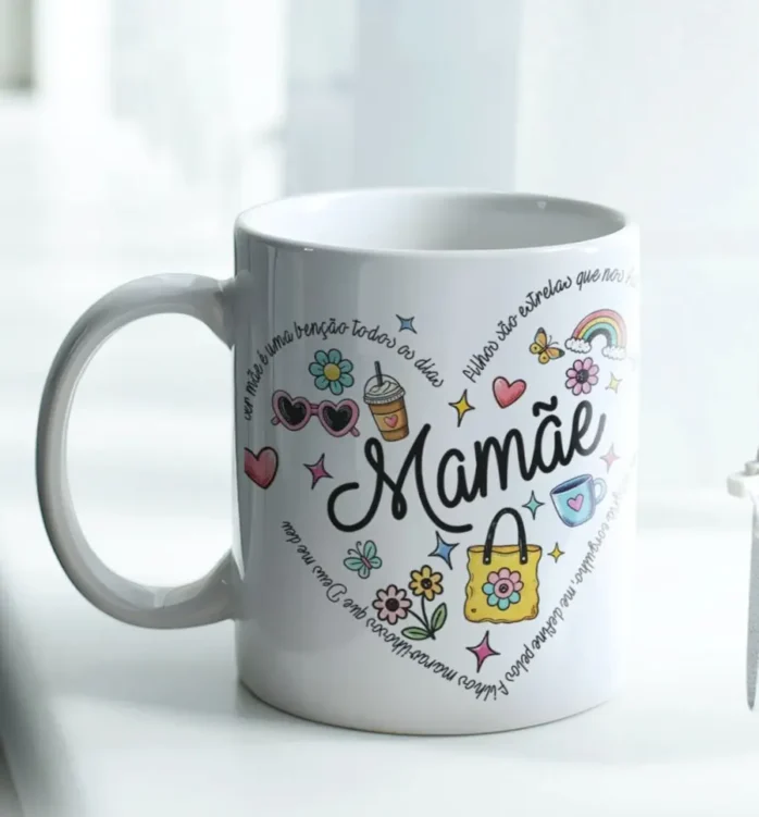 Artes Elegantes para Canecas Personalizadas de Mães