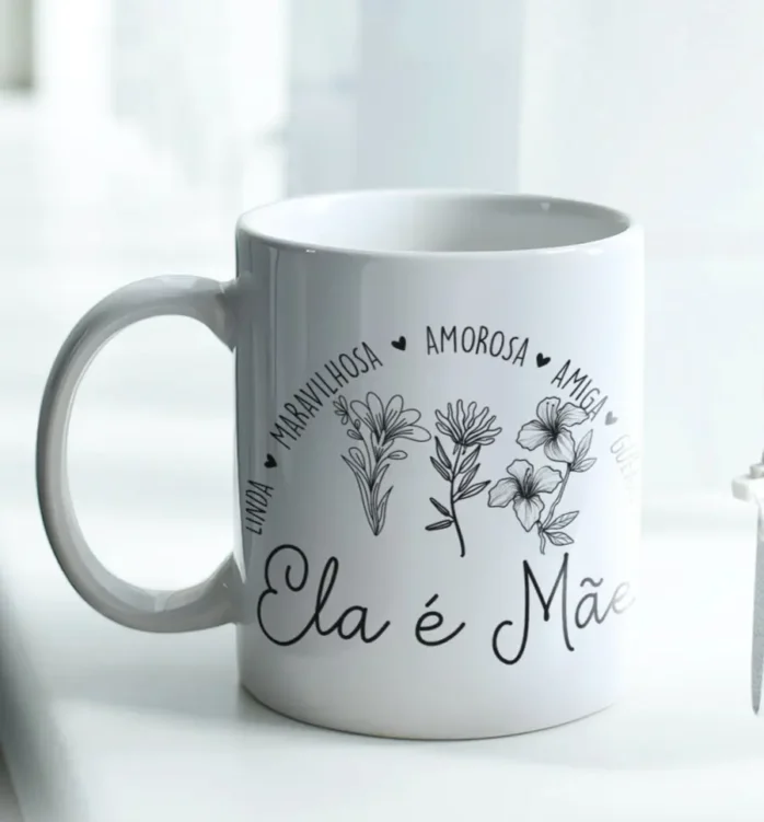 Artes Elegantes para Canecas Personalizadas de Mães
