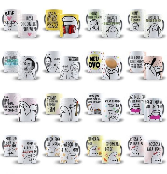 Artes Flork Bento Sublimação Caneca Copo Camisa Corel E Png