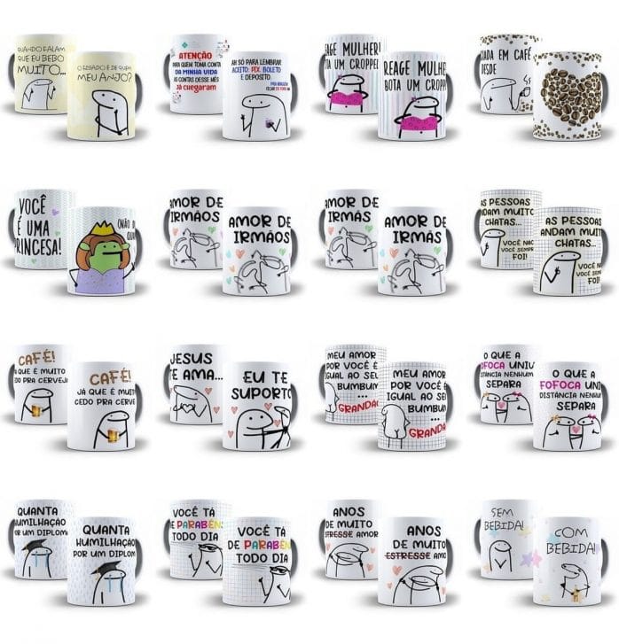 Artes Flork Bento Sublimação Caneca Copo Camisa Corel E Png