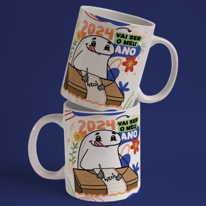 Artes para Caneca Flork Ano Novo