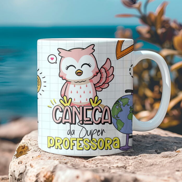 Artes para Canecas Professoras - Png e Corel