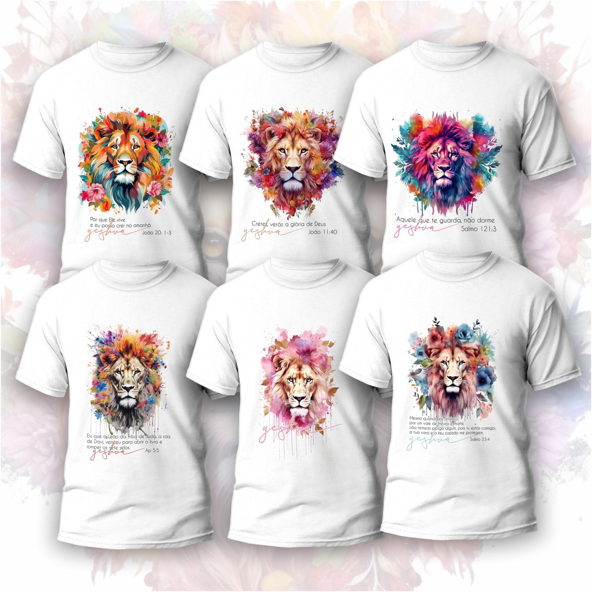 Artes para Sublimação Evangélica em Camisas 2 Artes para Sublimação Evangélica em Camisas - Imagem 2